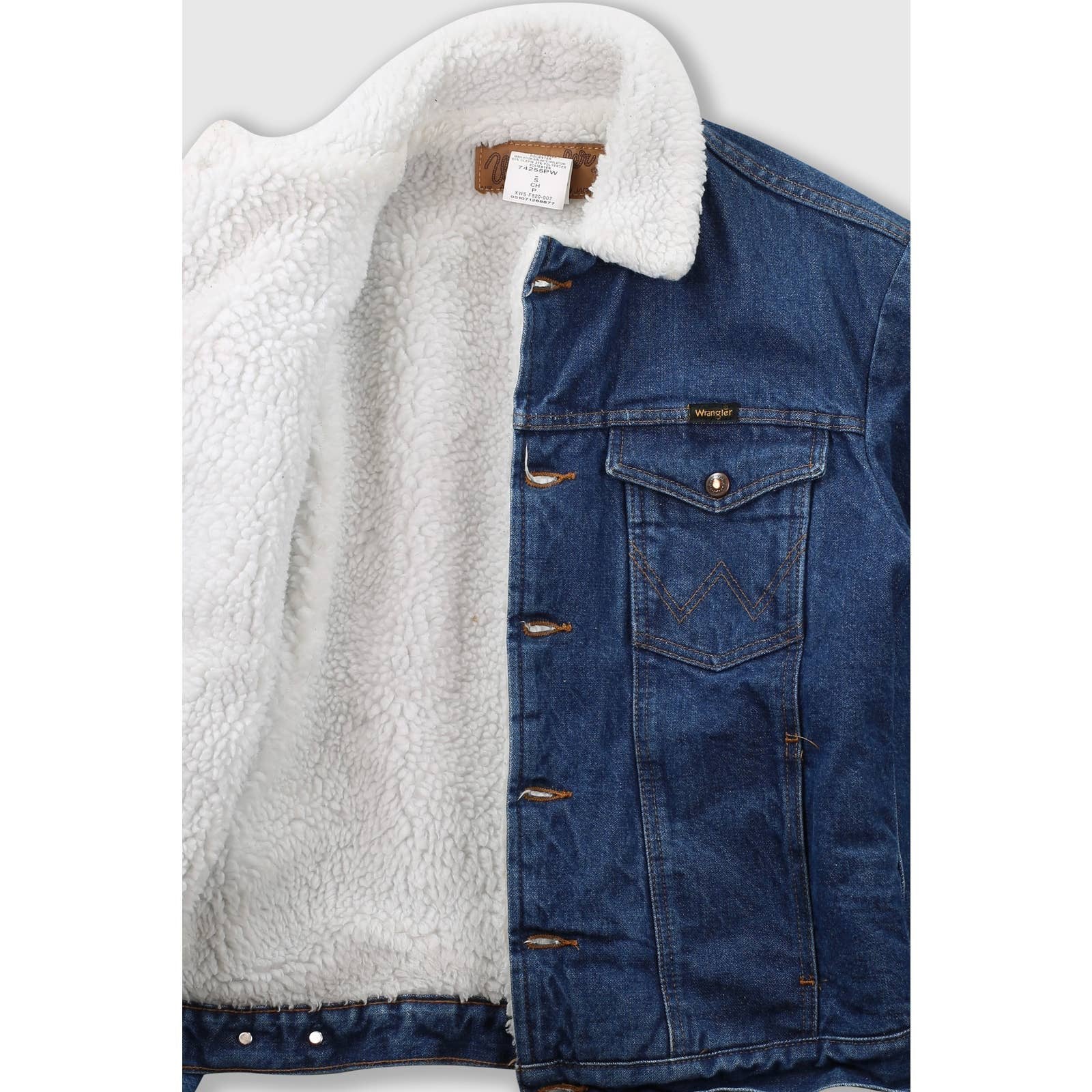 VINTAGE Y2K WRANGLER SHERPA LINED DENIM JACKET