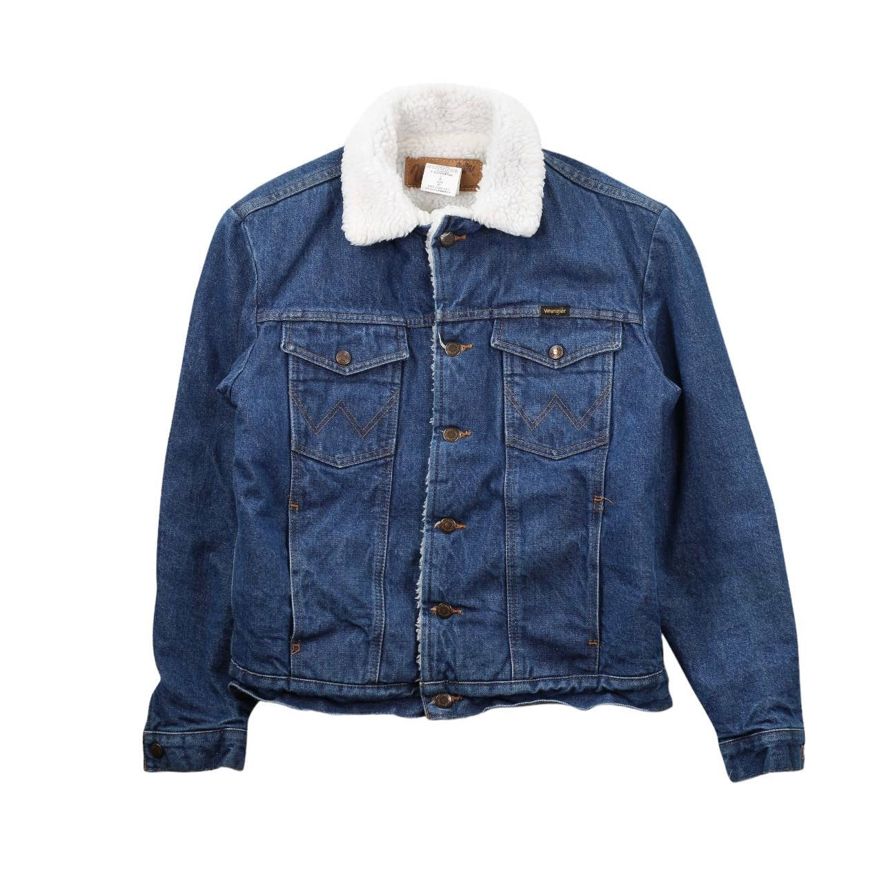 VINTAGE Y2K WRANGLER SHERPA LINED DENIM JACKET