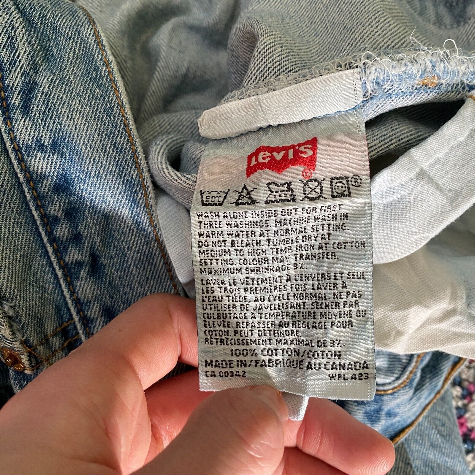Vintage 90s Levis 501 Original Riveted Straight Leg Denim Blue Jeans W38 L34