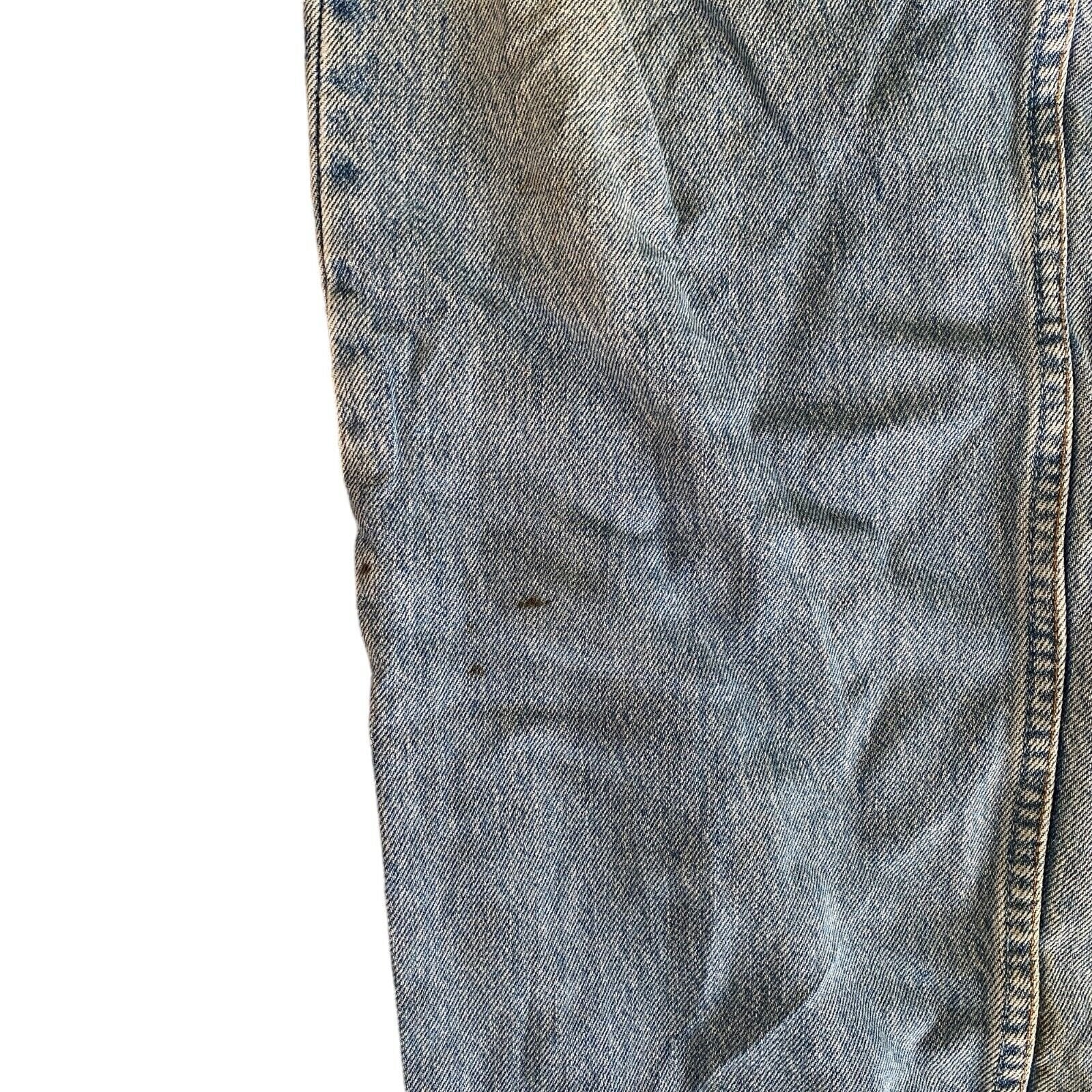 Vintage 90s Levis 501 Original Riveted Straight Leg Denim Blue Jeans W38 L34