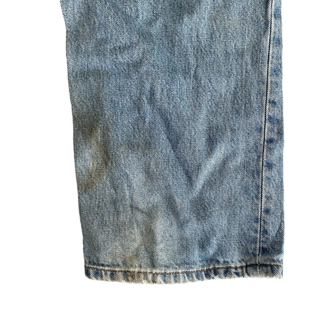 Vintage 90s Levis 501 Original Riveted Straight Leg Denim Blue Jeans W38 L34