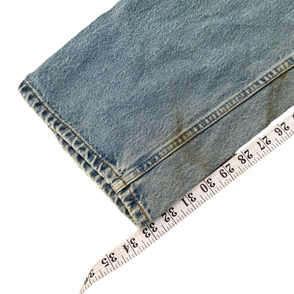 Vintage 90s Levis 501 Original Riveted Straight Leg Denim Blue Jeans W38 L34