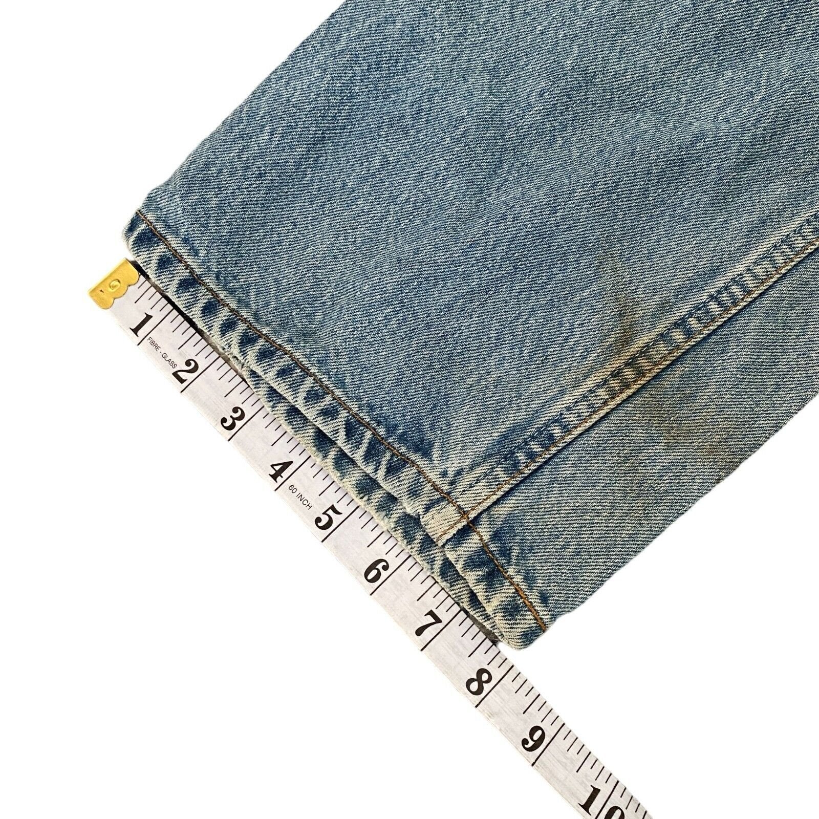 Vintage 90s Levis 501 Original Riveted Straight Leg Denim Blue Jeans W38 L34