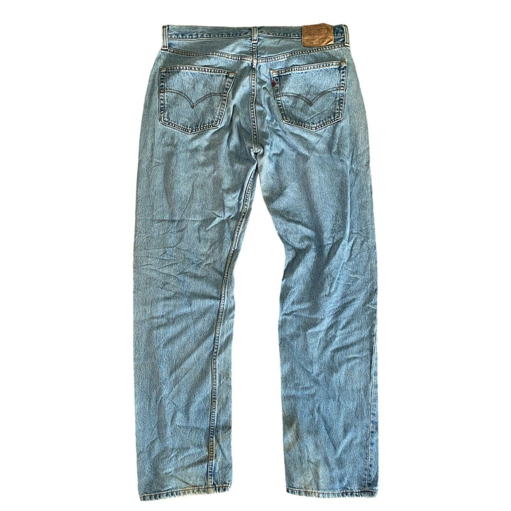 Vintage 90s Levis 501 Original Riveted Straight Leg Denim Blue Jeans W38 L34