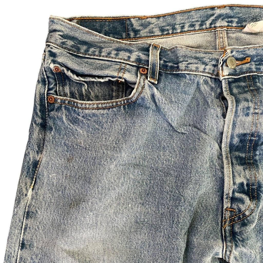 Levis 501xx Straight Fit Leg Denim Blue Jeans Original Riveted Size W38 L36