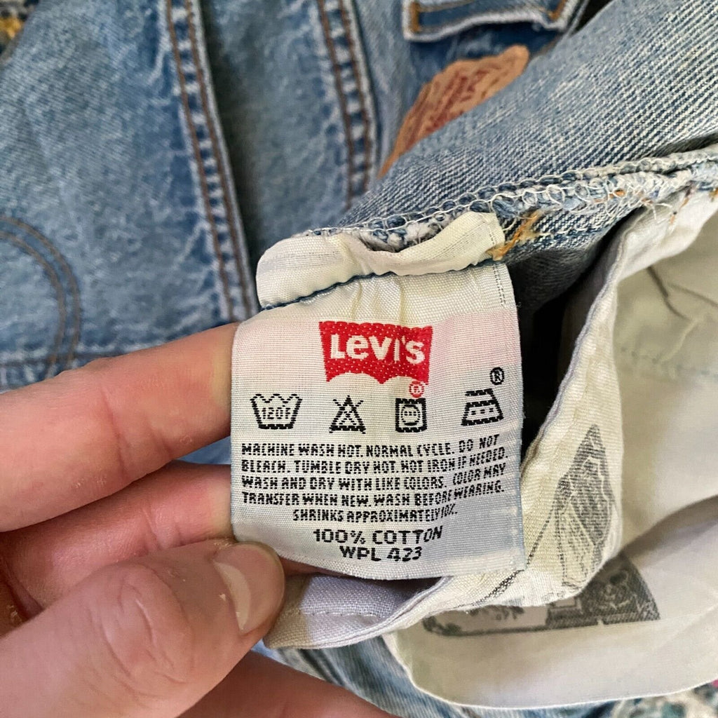 Levis 501xx Straight Fit Leg Denim Blue Jeans Original Riveted Size W38 L36