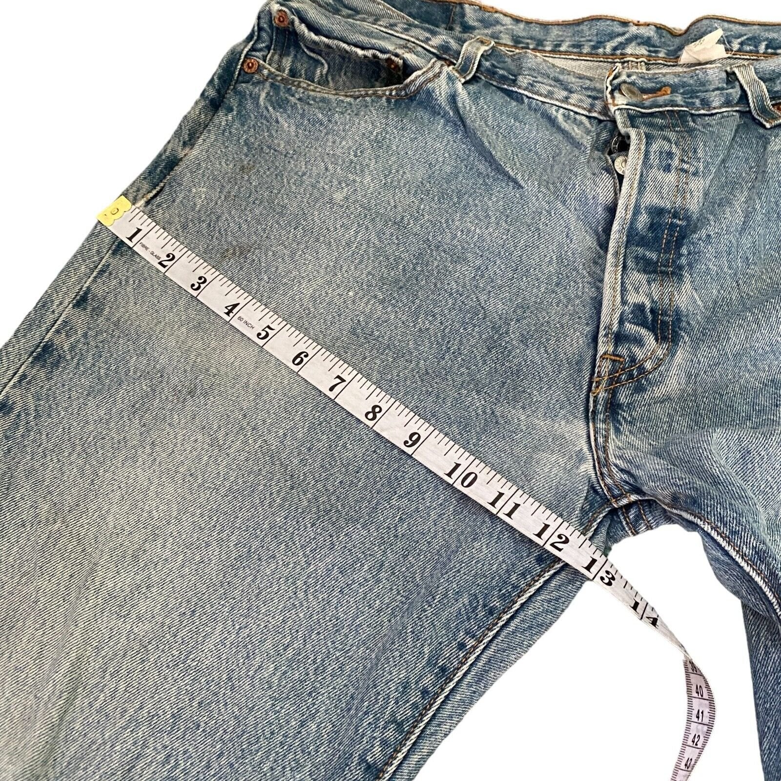 Levis 501xx Straight Fit Leg Denim Blue Jeans Original Riveted Size W38 L36