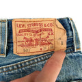 Vintage Levis 501 Original Straight Fit Denim Blue Jeans W38 L36