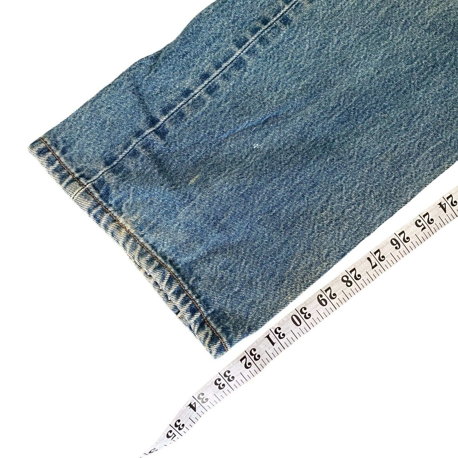 Vintage Levis 501 Original Straight Fit Denim Blue Jeans W38 L36