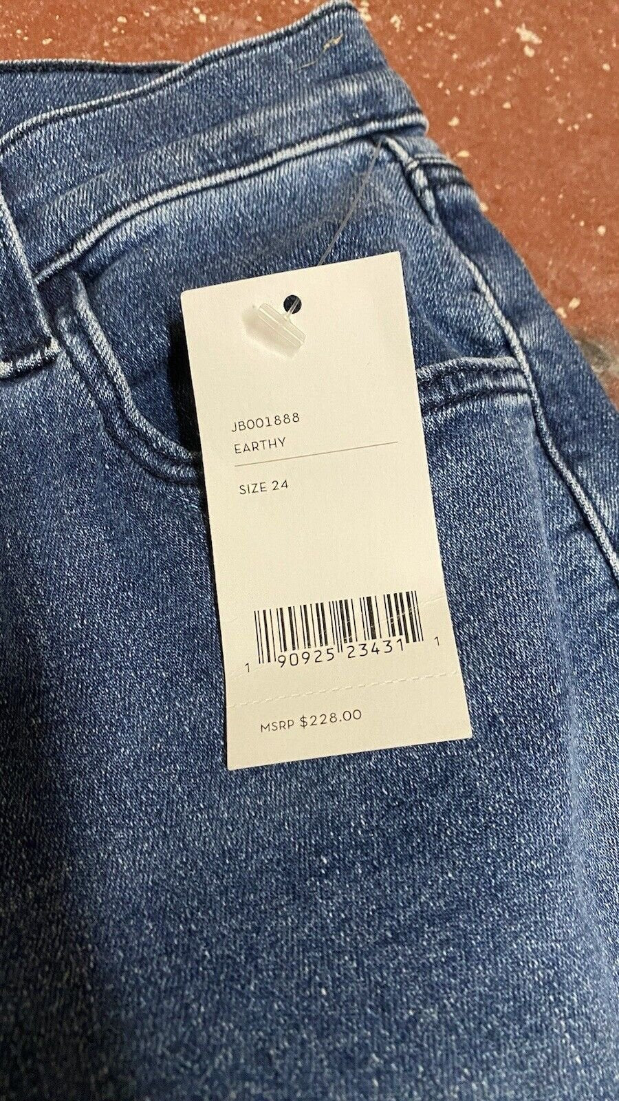 J Brand Women’s Carolina Earthy Blue Denim Jeans Size 24 L32” BNWT