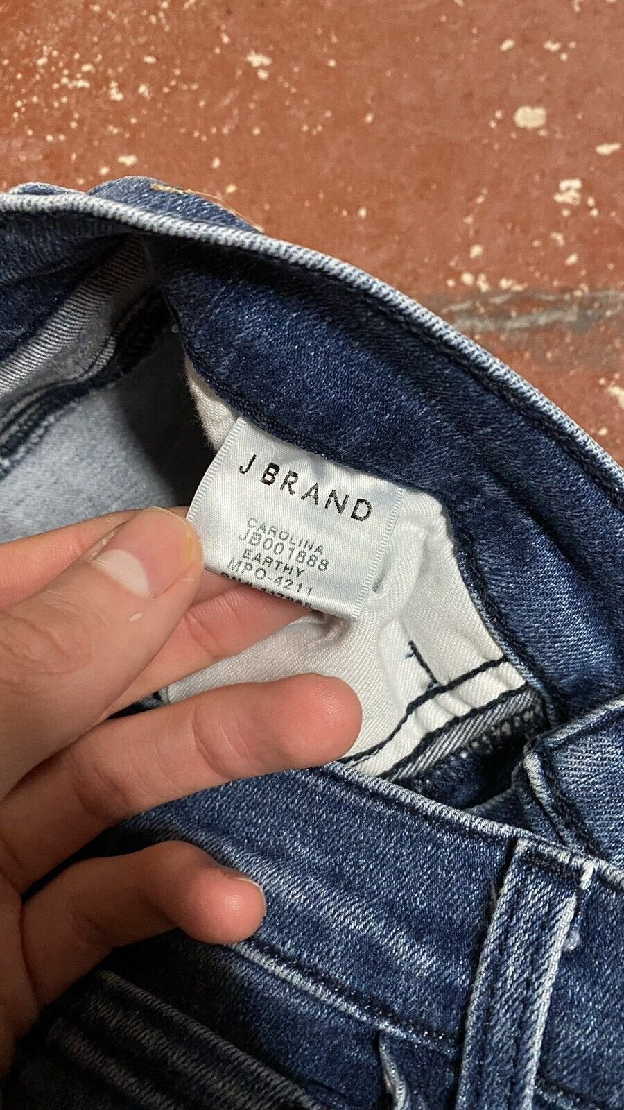 J Brand Women’s Carolina Earthy Blue Denim Jeans Size 24 L32” BNWT