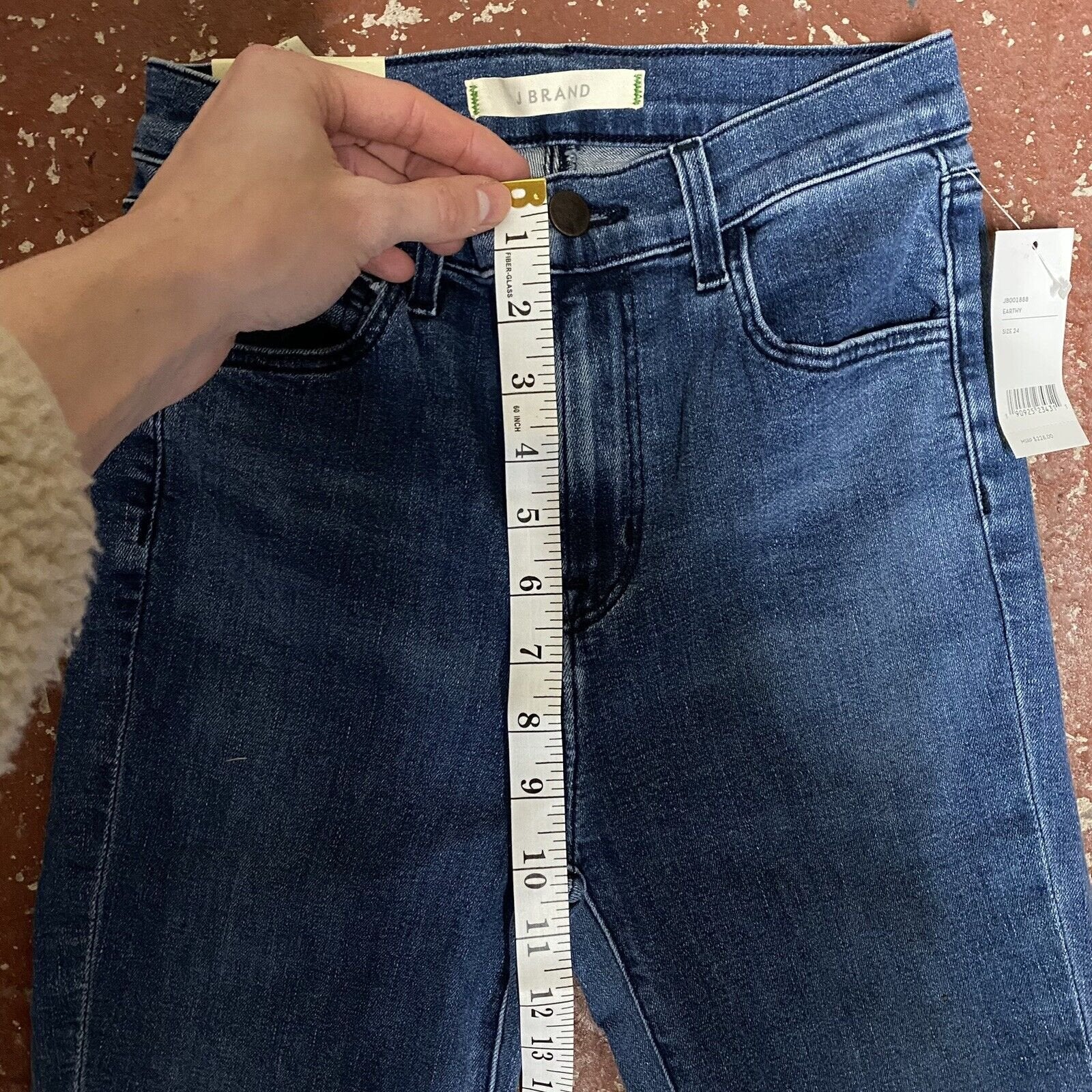 J Brand Women’s Carolina Earthy Blue Denim Jeans Size 24 L32” BNWT