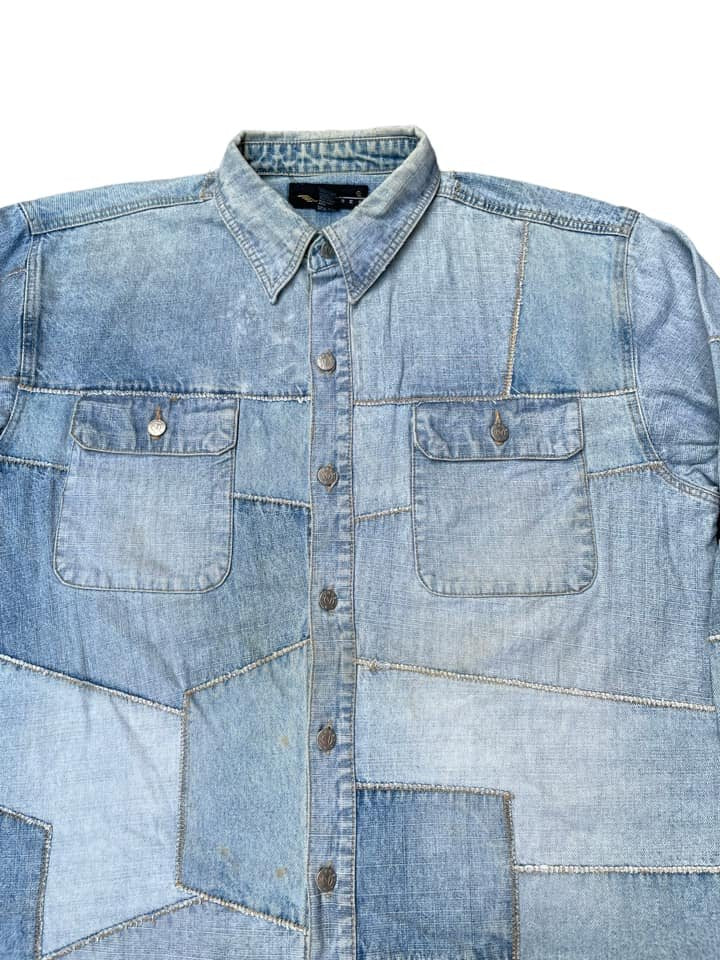 Vibes Custom Patch Denim Jacket