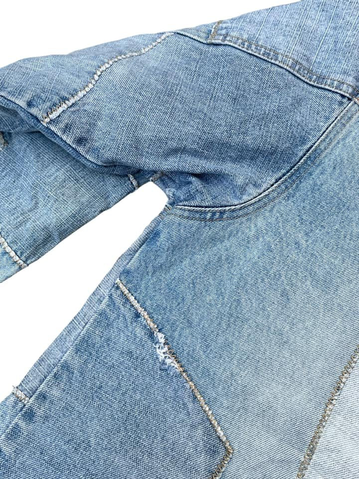 Vibes Custom Patch Denim Jacket