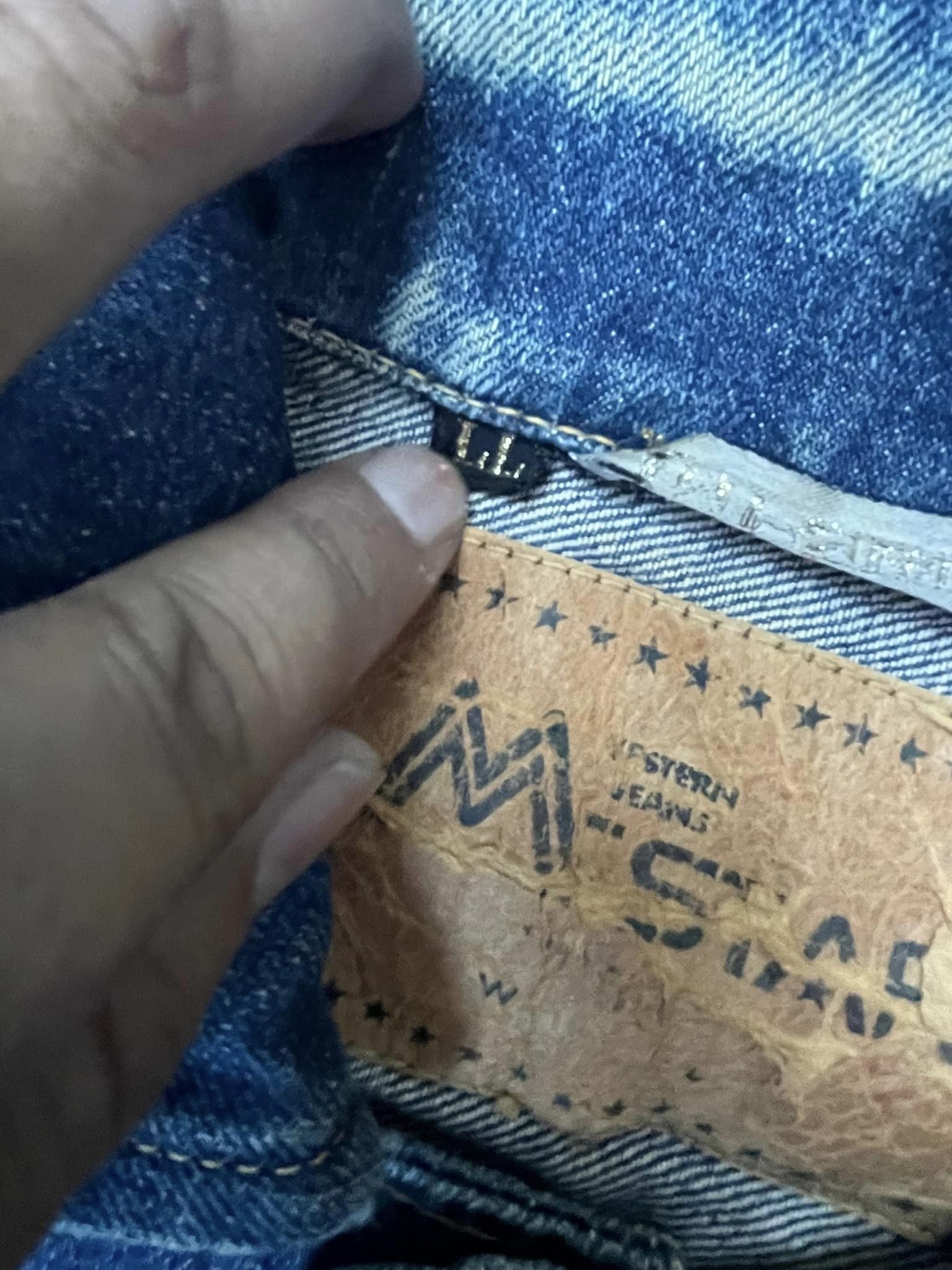 Vintage MStar Selvedge Distresed Denim Jacket