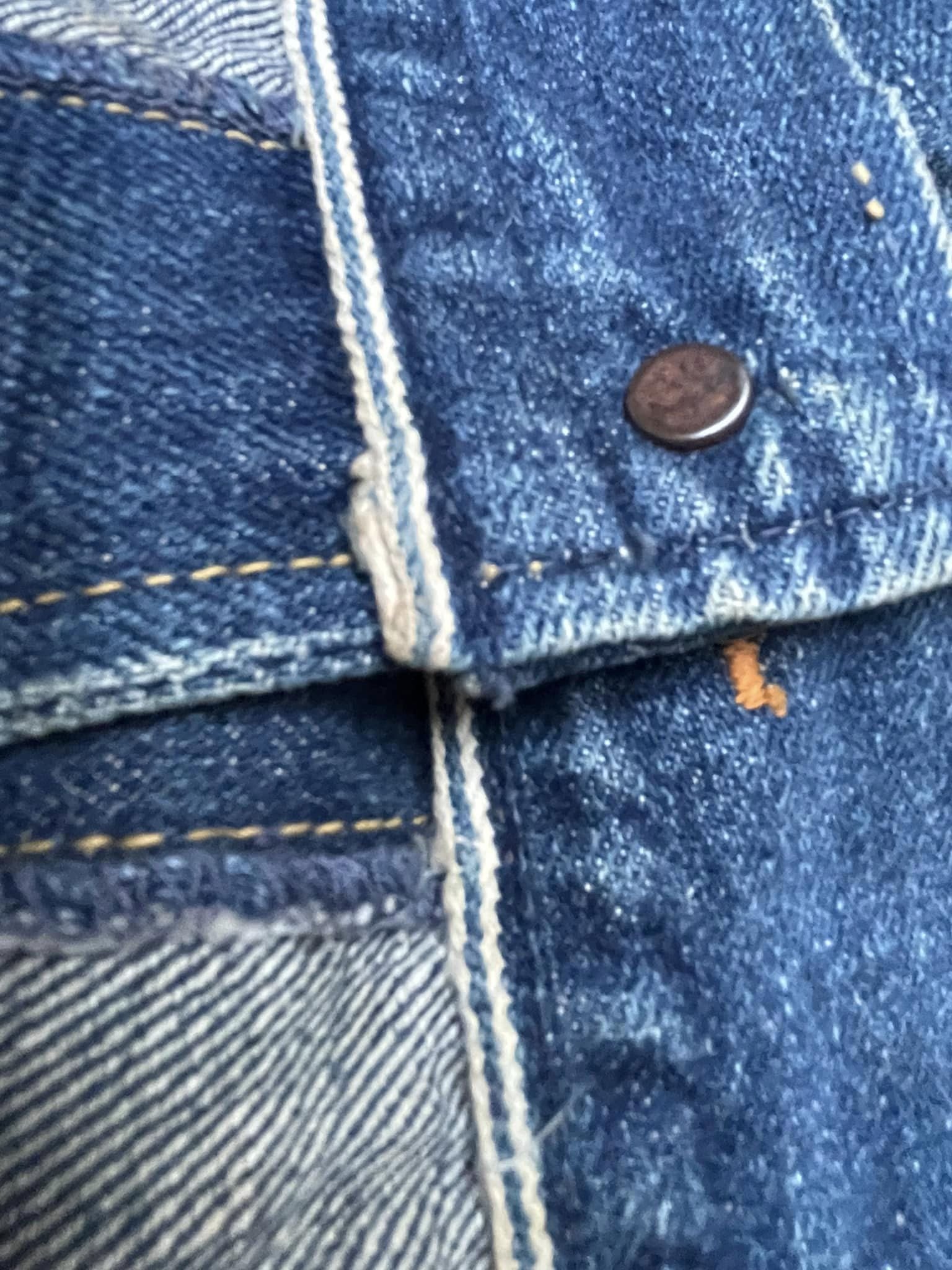 Vintage MStar Selvedge Distresed Denim Jacket