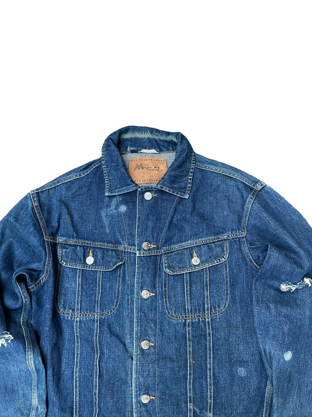 Vintage MStar Selvedge Distresed Denim Jacket