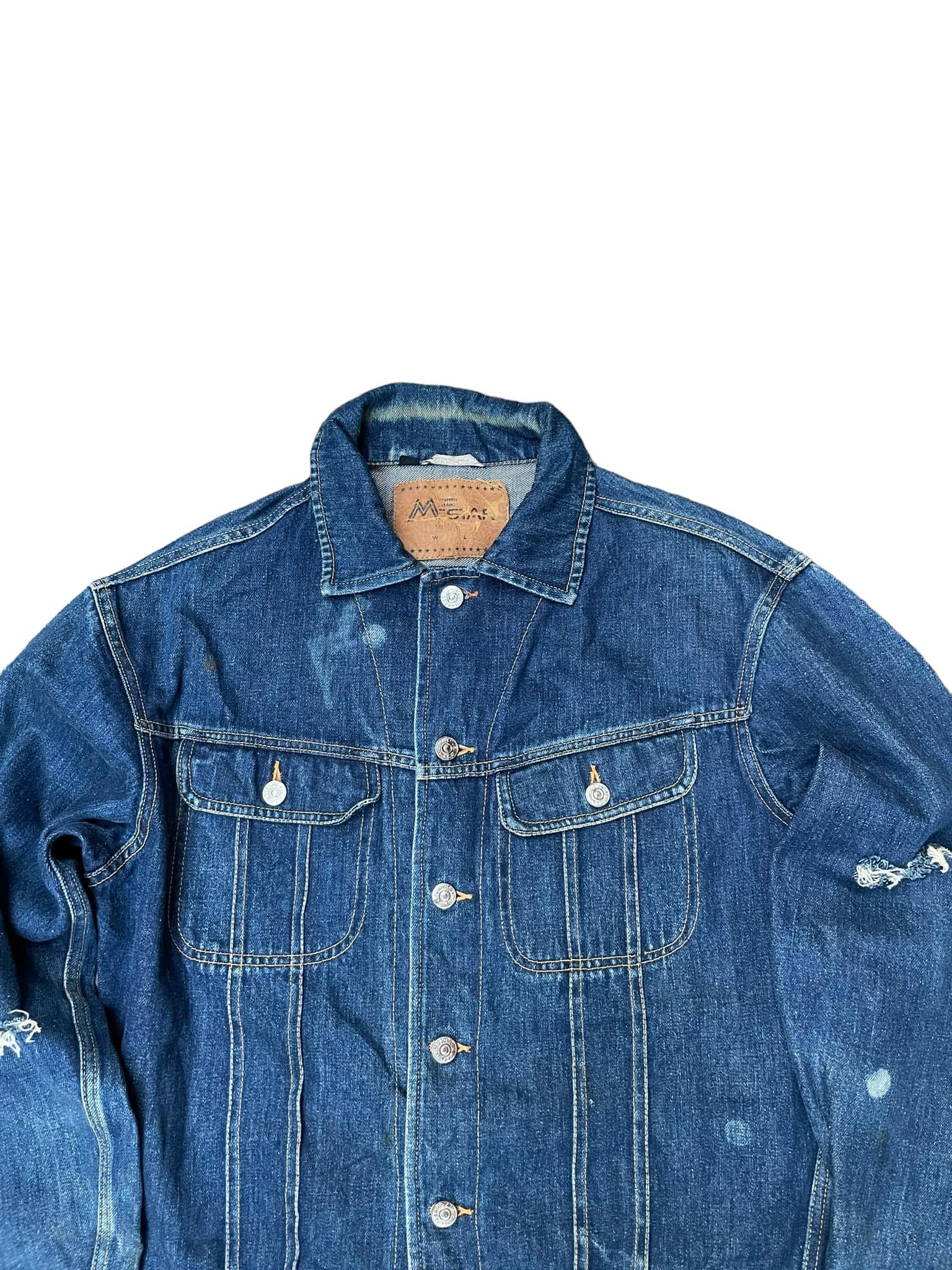 Vintage MStar Selvedge Distresed Denim Jacket