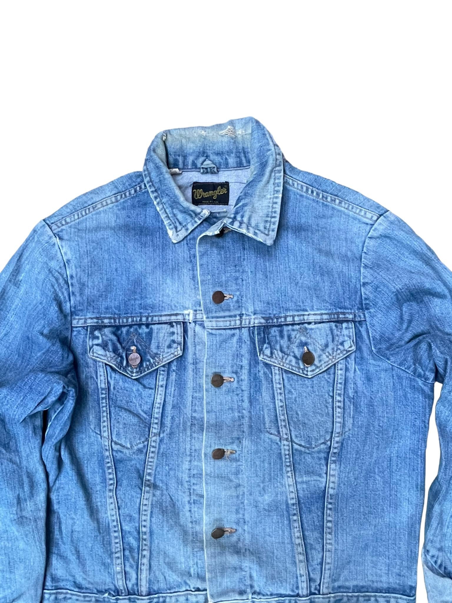 Vintage 70’s Wrangler Distresed Denim Jacket
