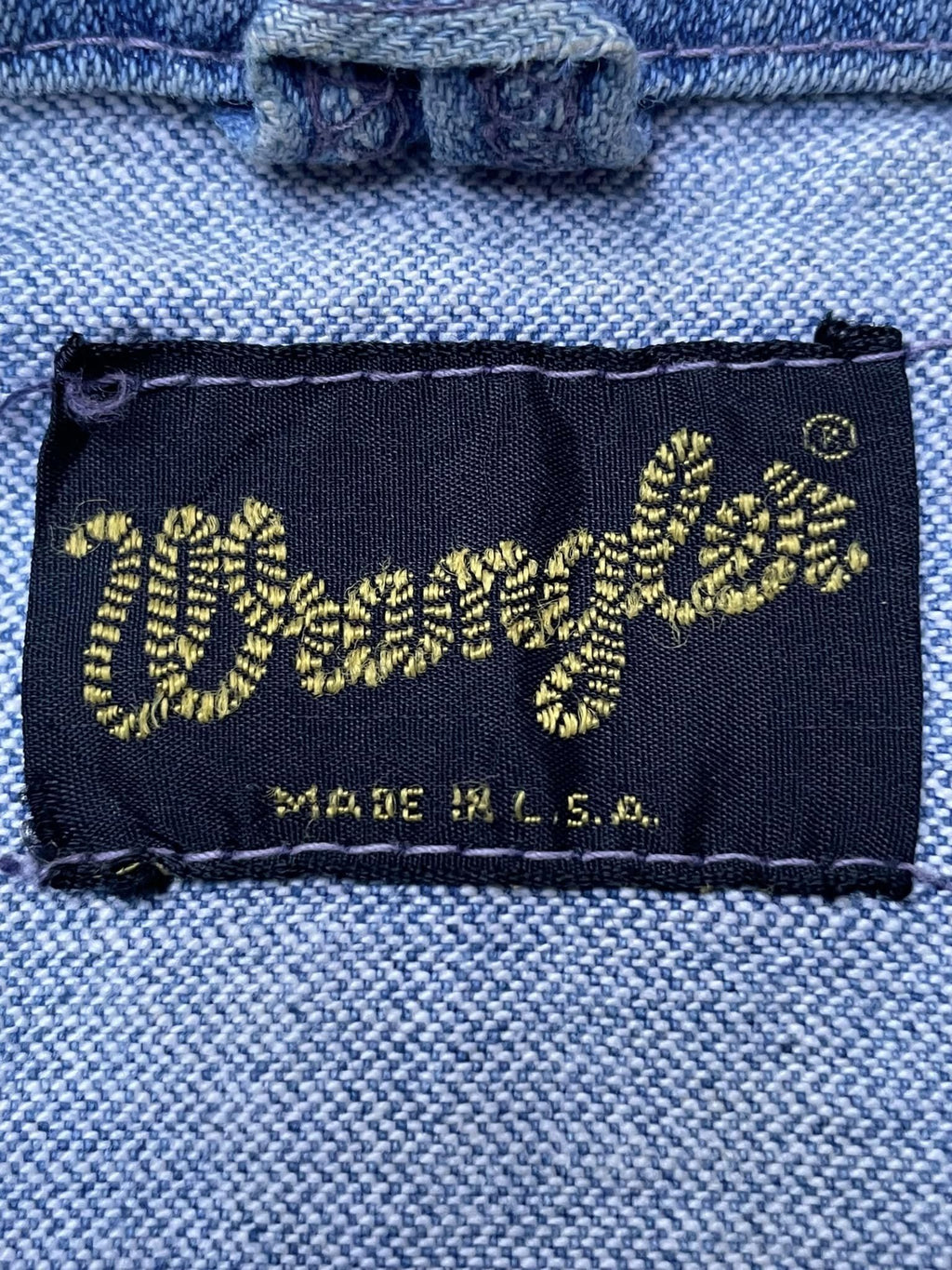 Vintage 70’s Wrangler Distresed Denim Jacket