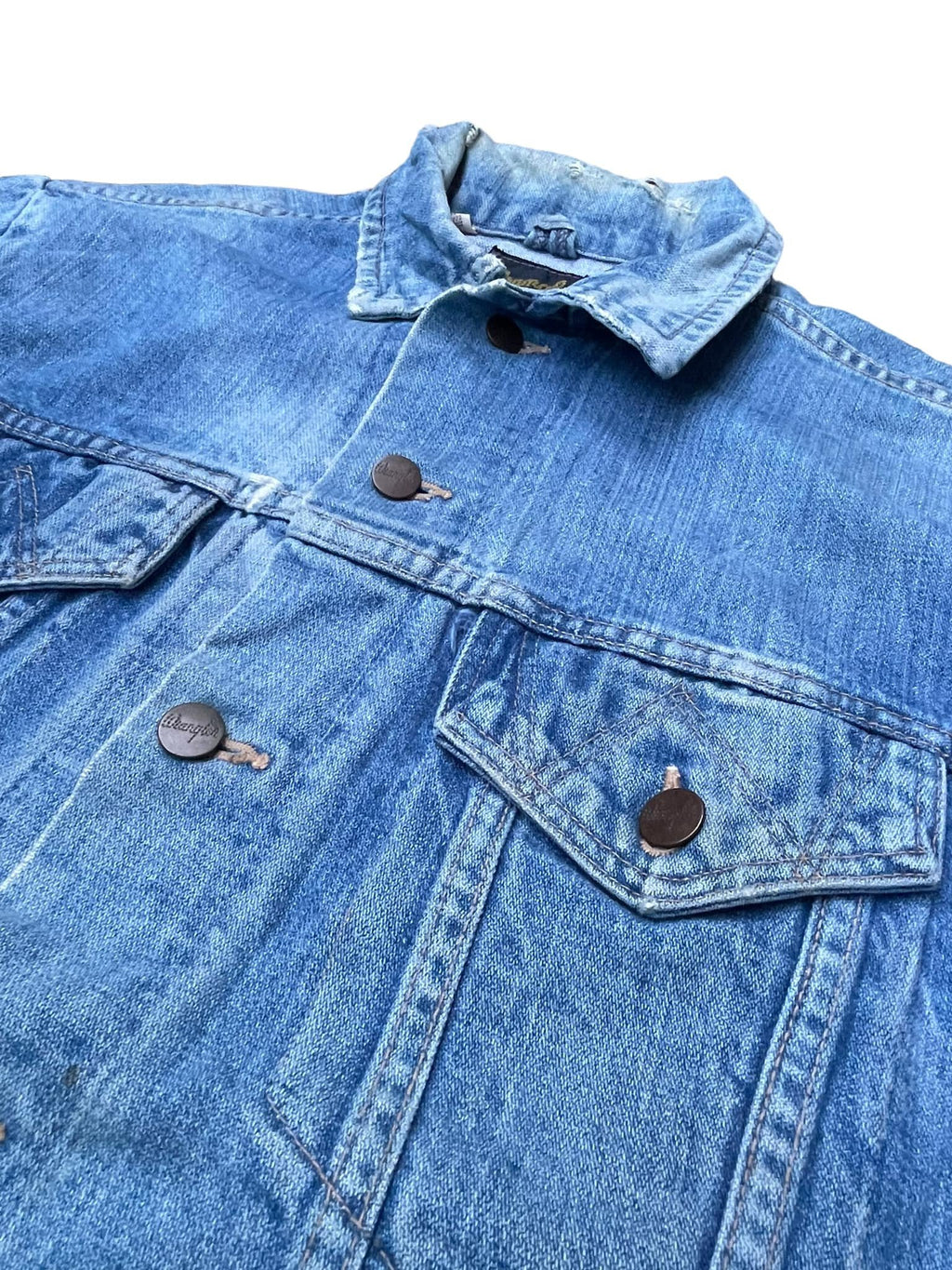 Vintage 70’s Wrangler Distresed Denim Jacket