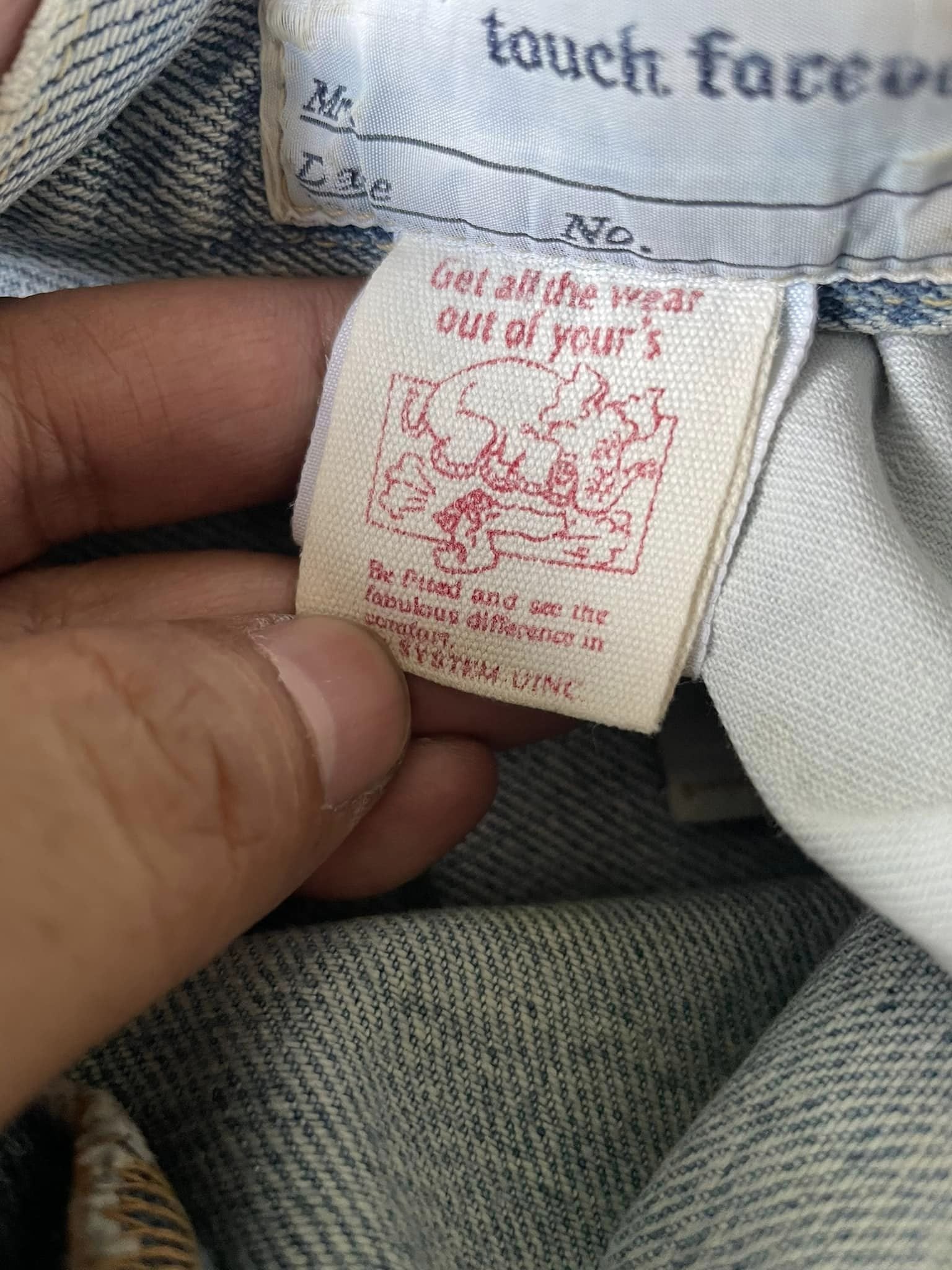 Vintage Fighting Elephant Faded Selvedge Denim