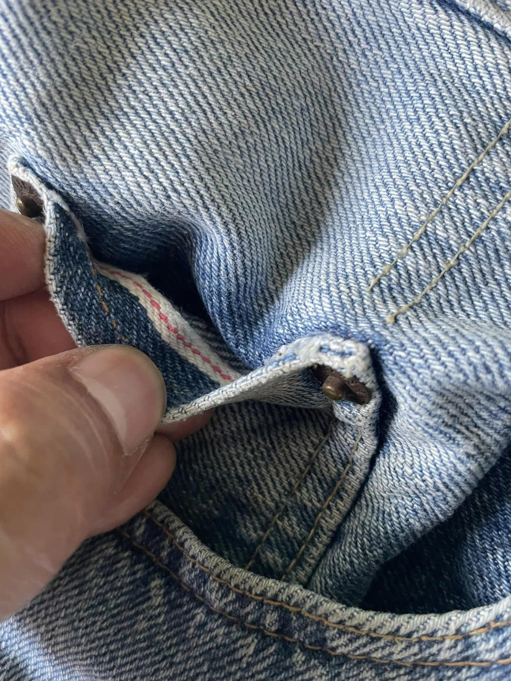 Vintage Fighting Elephant Faded Selvedge Denim