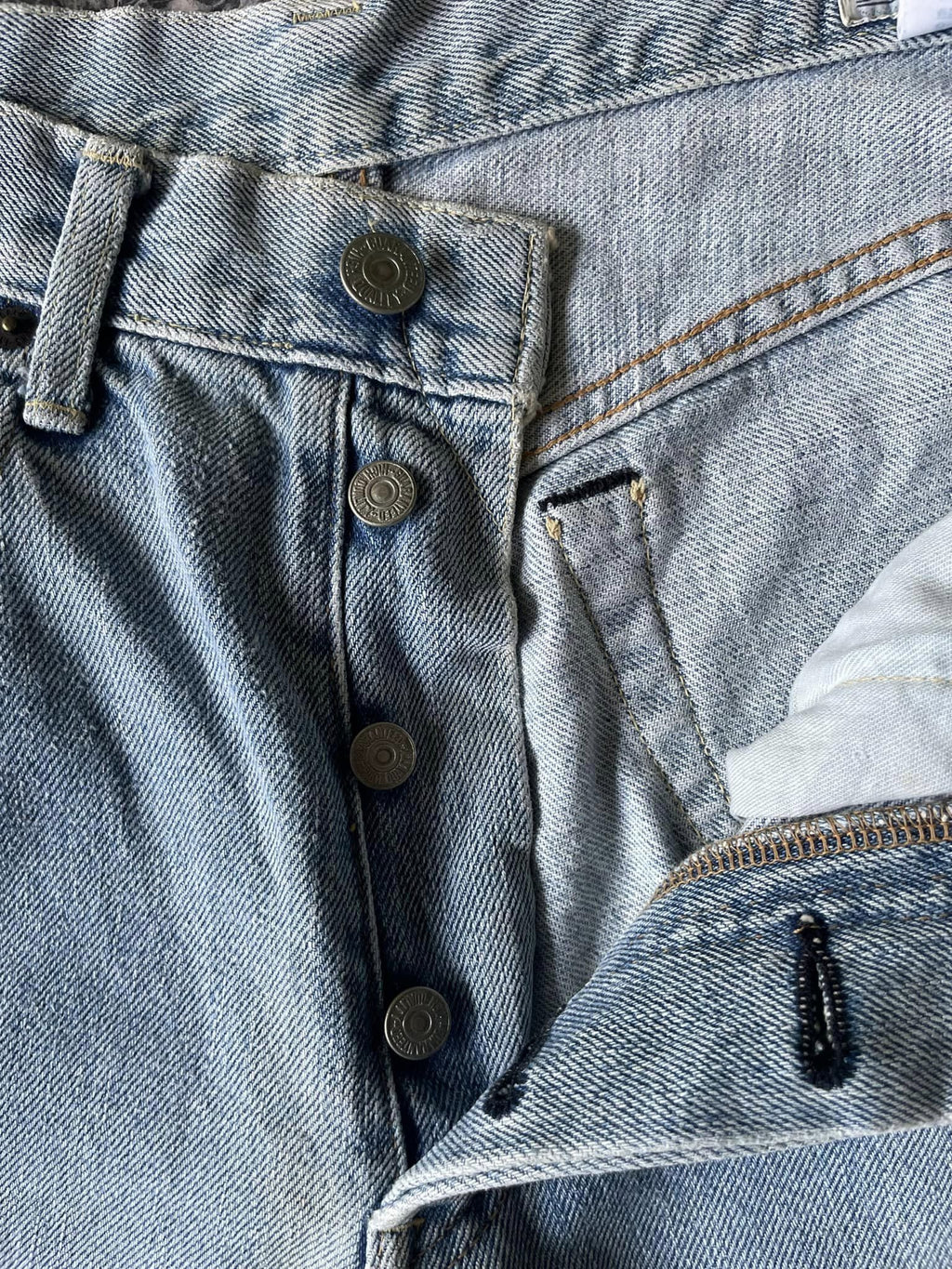 Vintage Fighting Elephant Faded Selvedge Denim