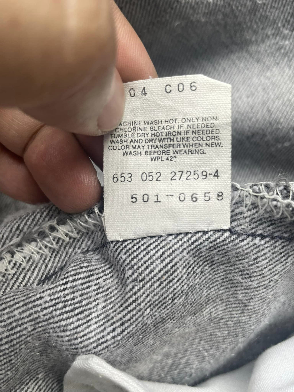 Vintage Levi’s 501 e 1992 Usa Stone Wash Aging