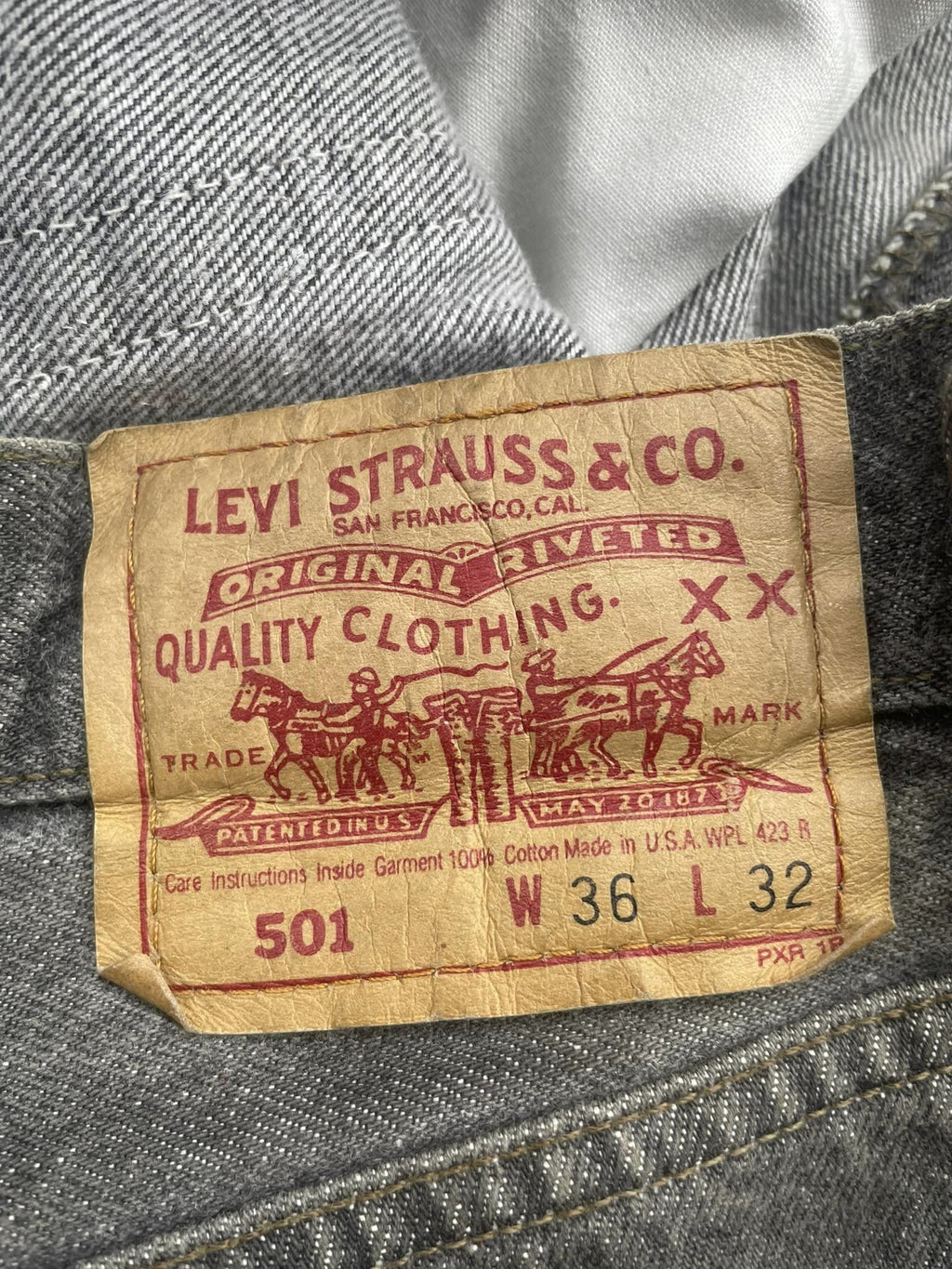 Vintage Levi’s 501 e 1992 Usa Stone Wash Aging