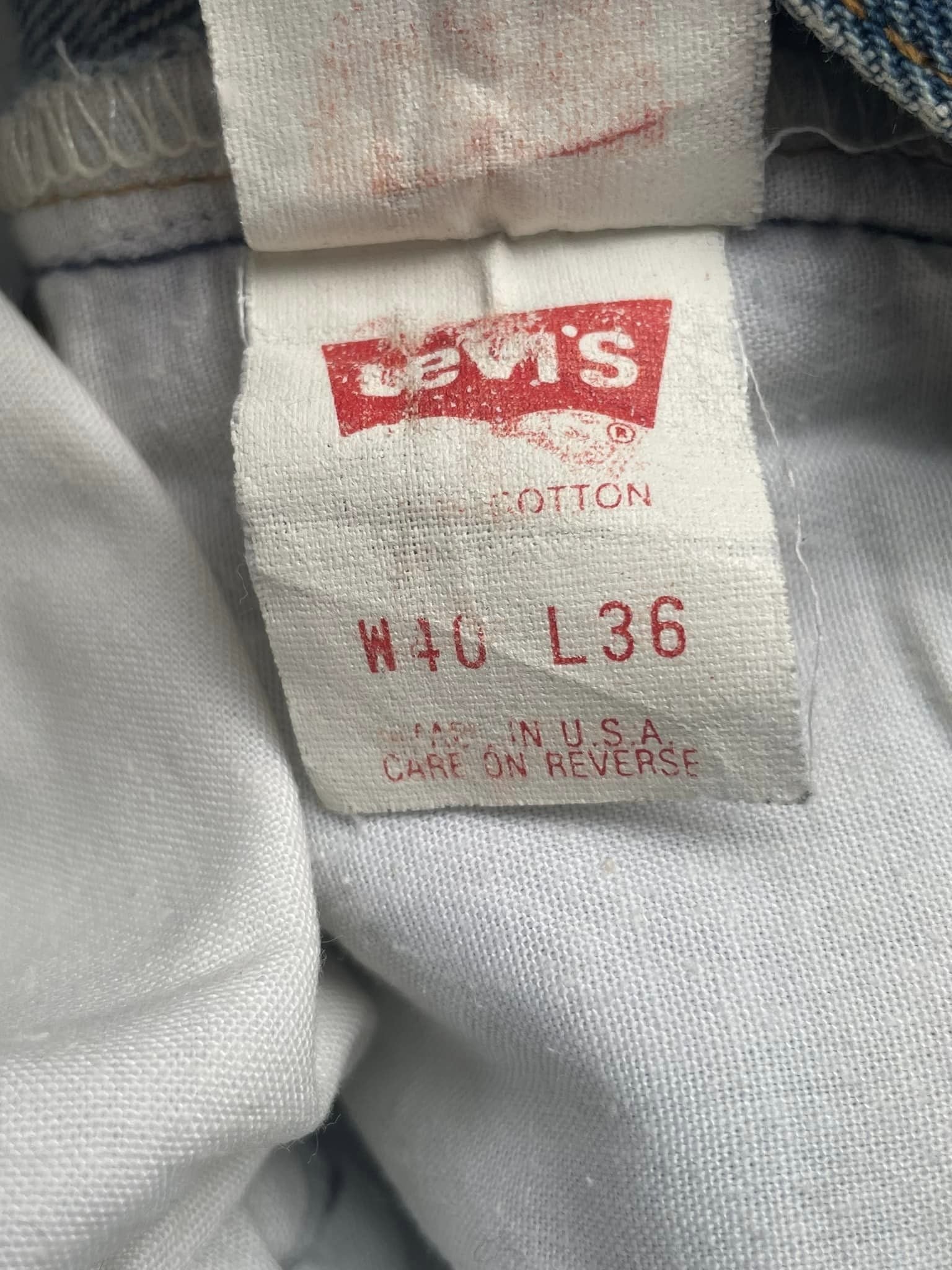 Vintage 1994 Levis 501 e Faded Denim