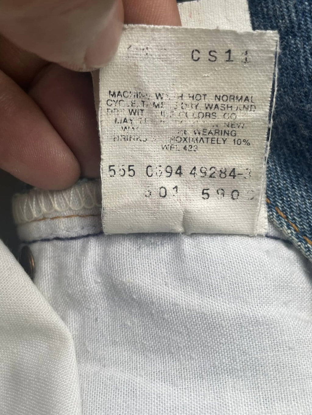 Vintage 1994 Levis 501 e Faded Denim