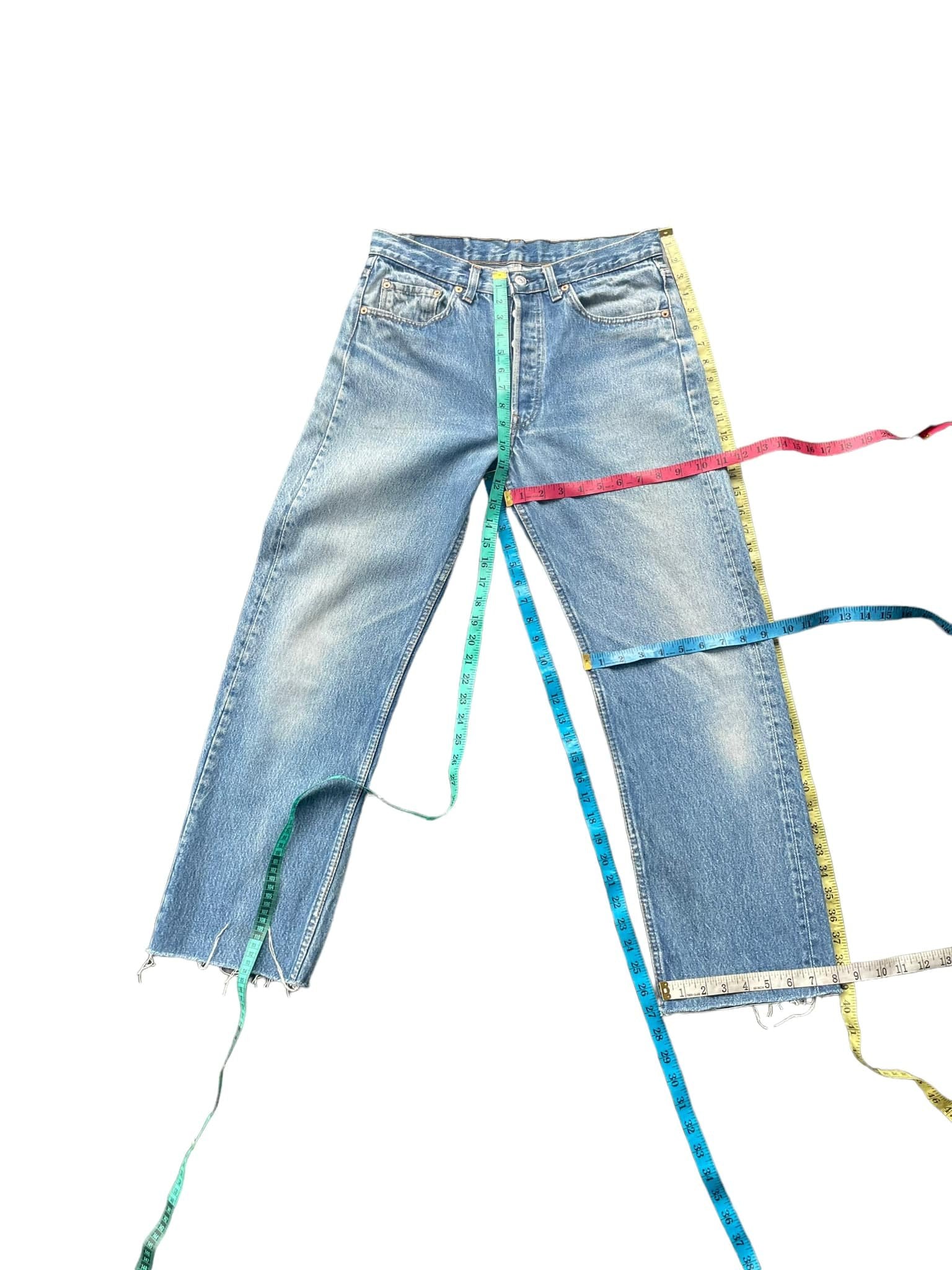 Vintage 1991 Levis 501 e Stone Wash Faded Denim