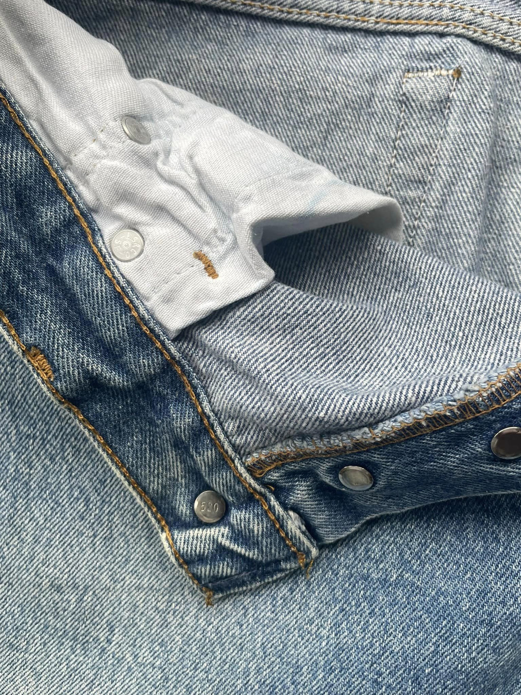 Vintage 1991 Levis 501 e Stone Wash Faded Denim