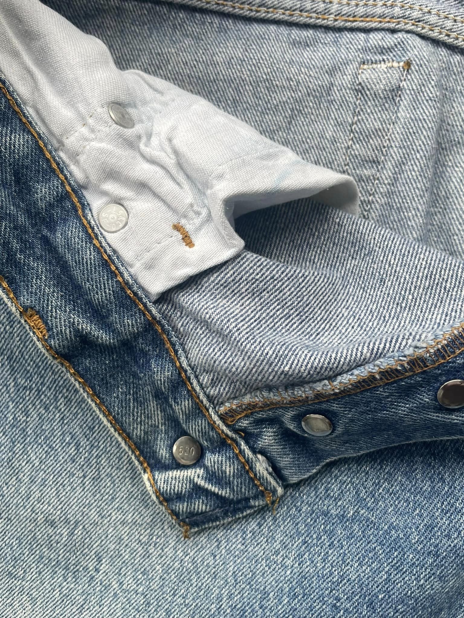 Vintage 1991 Levis 501 e Stone Wash Faded Denim