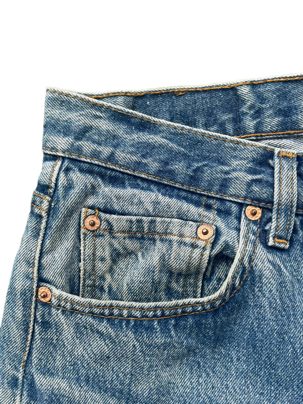 Vintage 1991 Levis 501 e Stone Wash Faded Denim