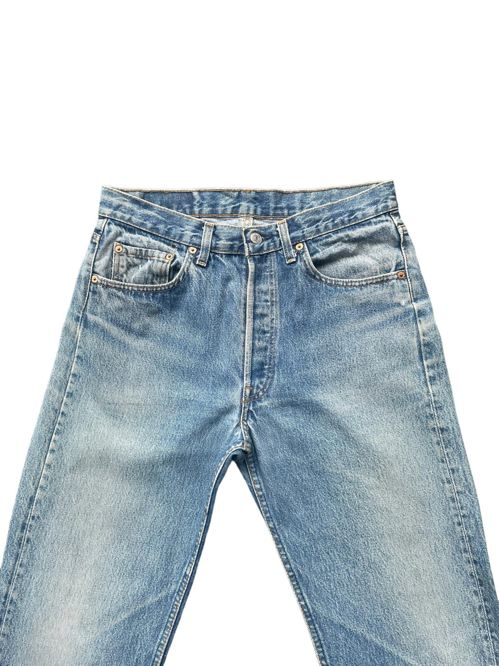 Vintage 1991 Levis 501 e Stone Wash Faded Denim