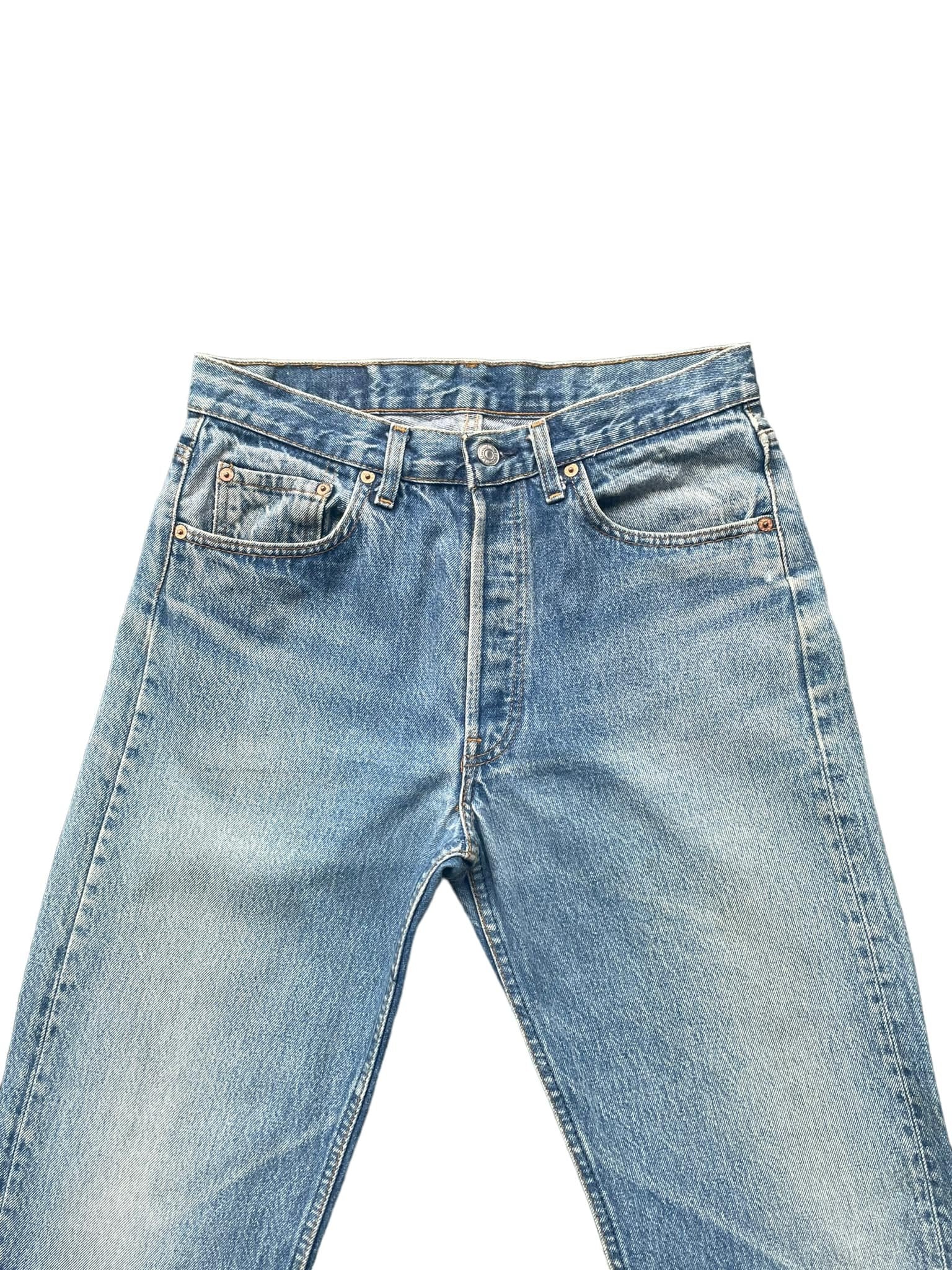 Vintage 1991 Levis 501 e Stone Wash Faded Denim