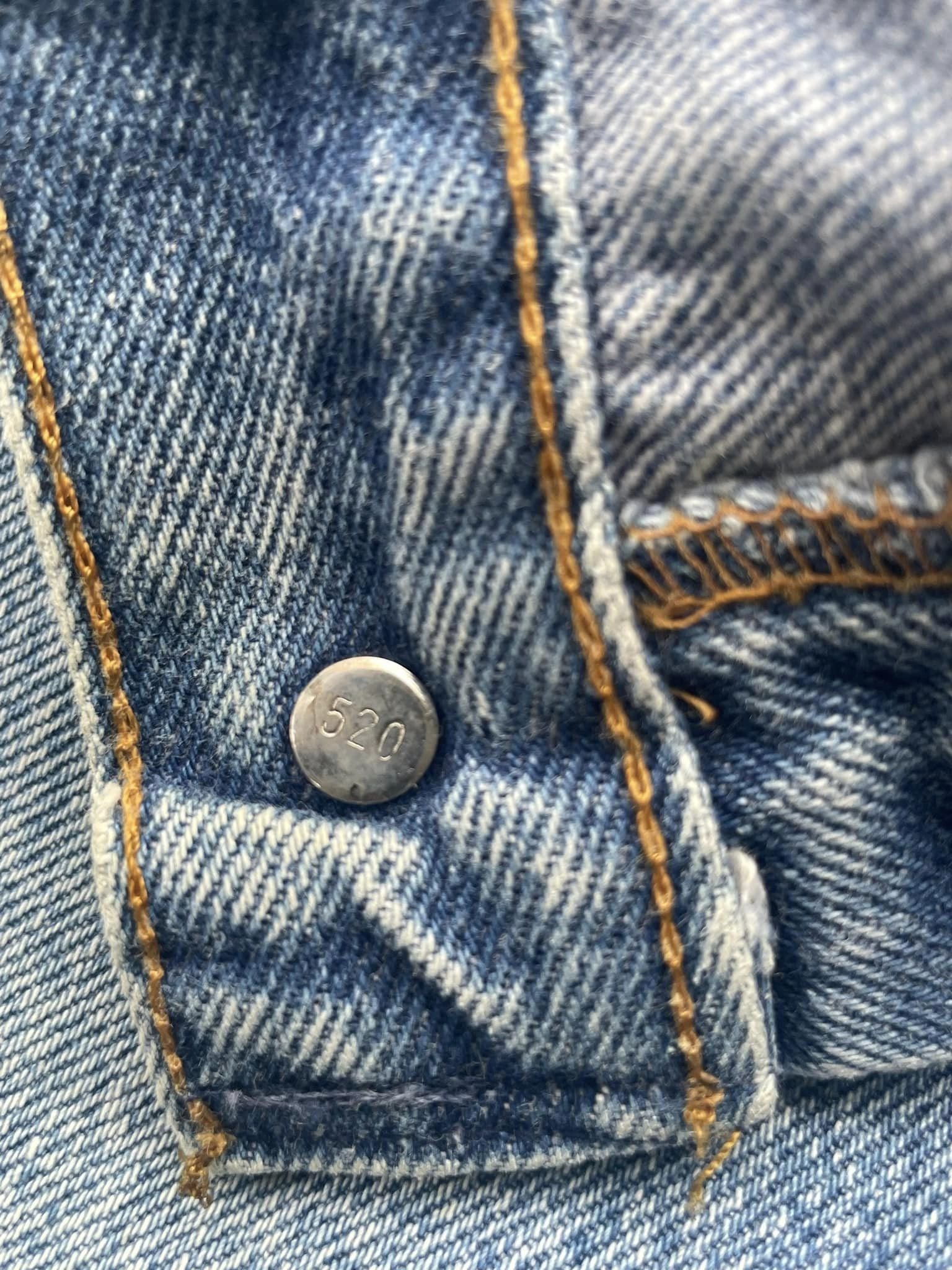 Vintage 1991 Levis 501 e Stone Wash Faded Denim