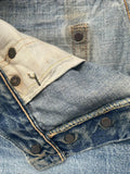 Vintage Warehouse Company Selvedge Faded Distresed Denim