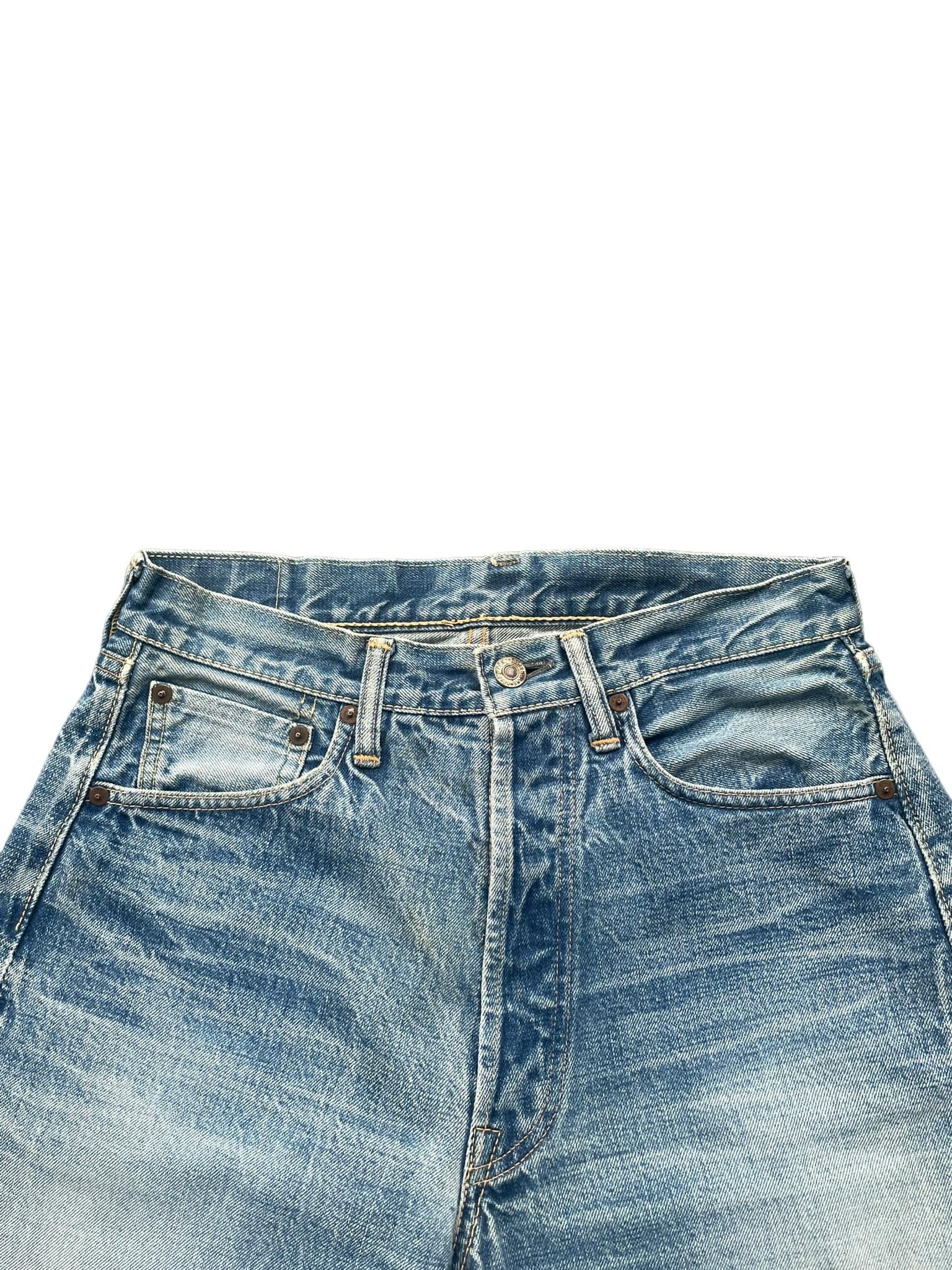 Vintage Warehouse Company Selvedge Faded Distresed Denim