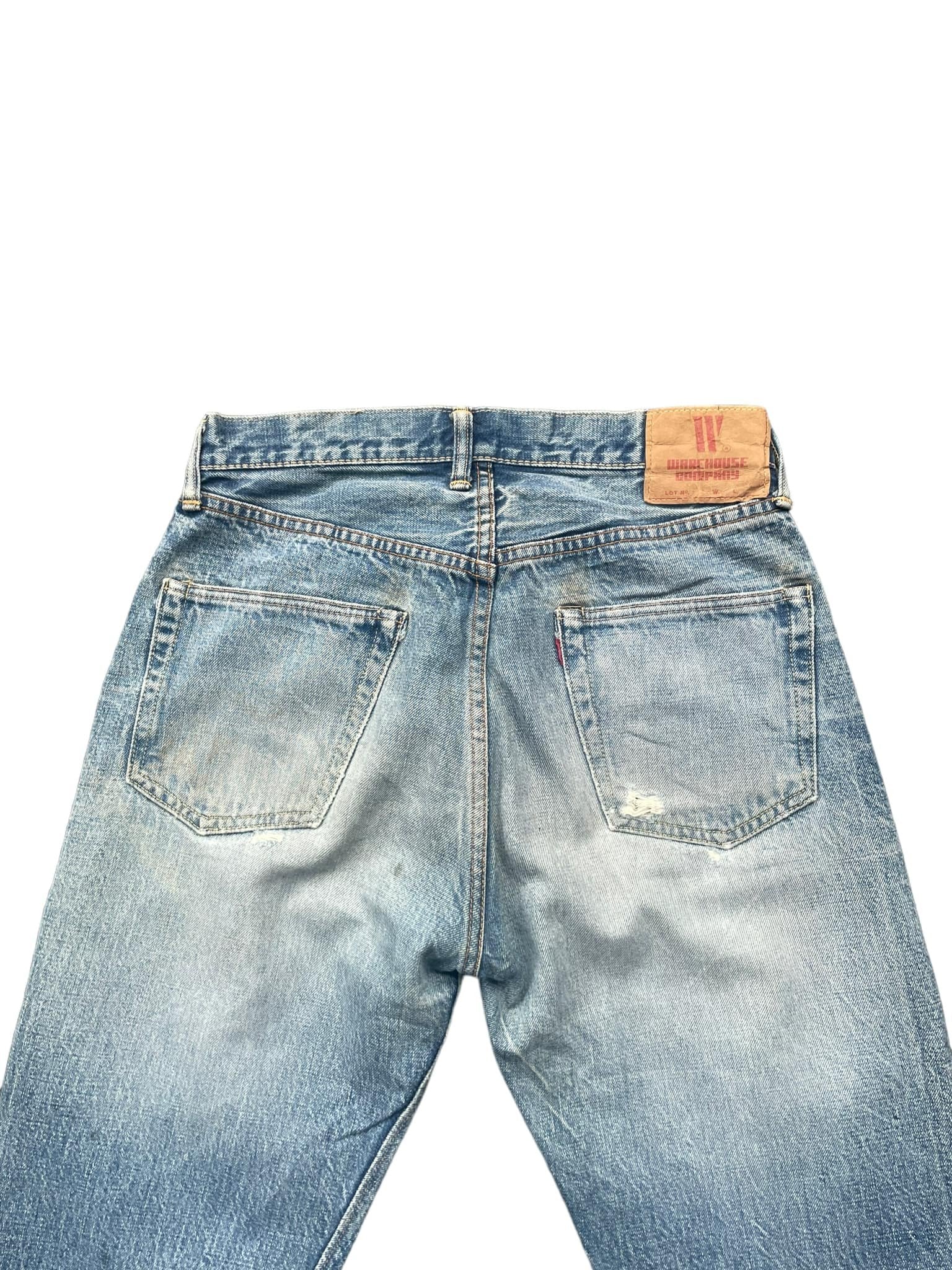 Vintage Warehouse Company Selvedge Faded Distresed Denim