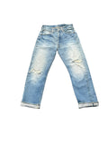 Vintage Warehouse Company Selvedge Faded Distresed Denim