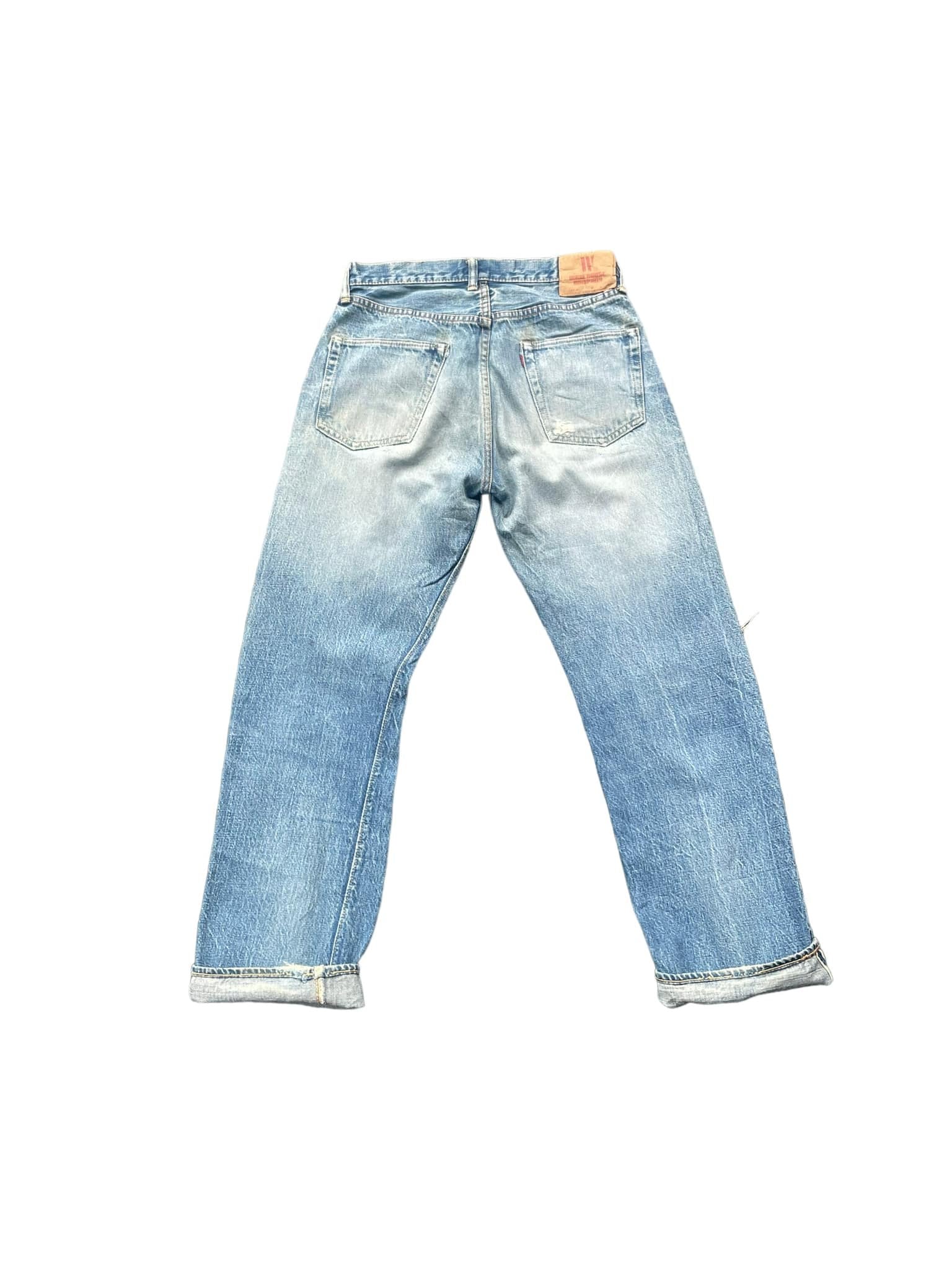 Vintage Warehouse Company Selvedge Faded Distresed Denim