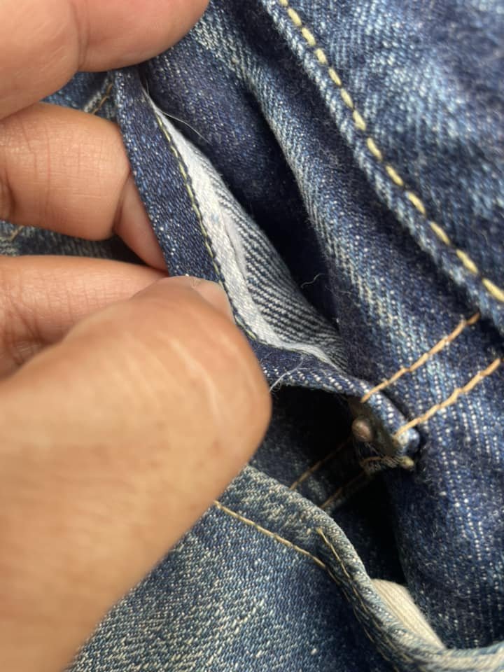 Vintage Orslow Selvedge Distresed Denim