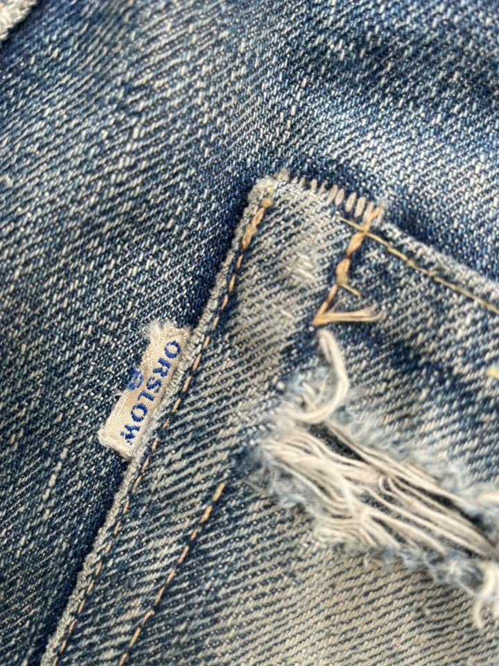 Vintage Orslow Selvedge Distresed Denim
