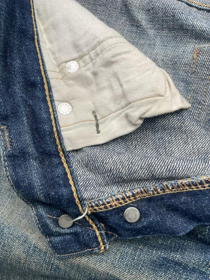 Vintage Orslow Selvedge Distresed Denim