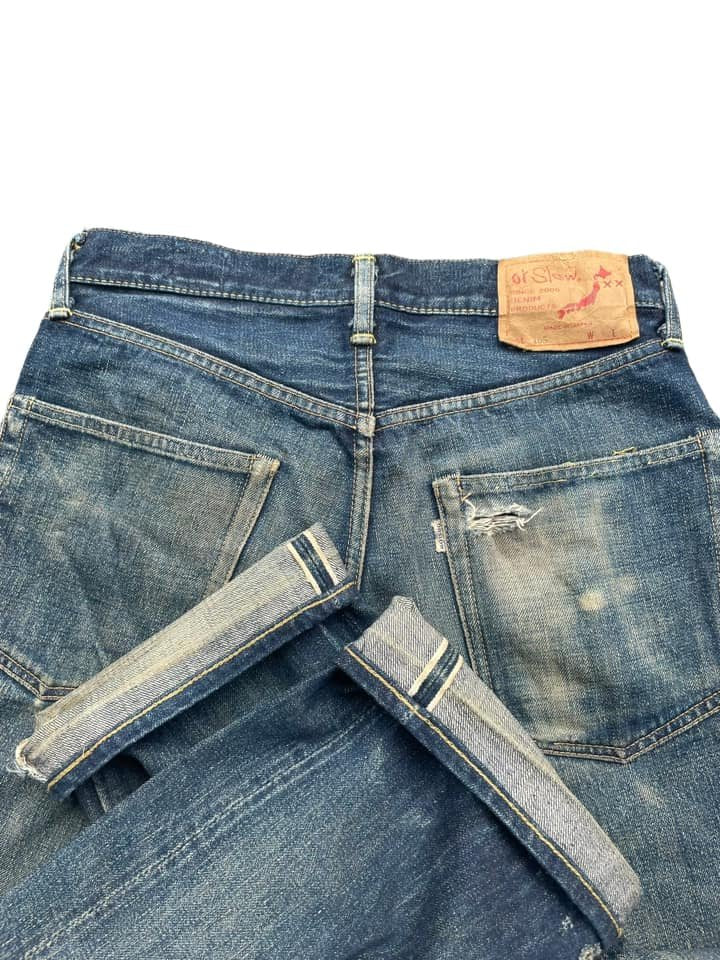 Vintage Orslow Selvedge Distresed Denim