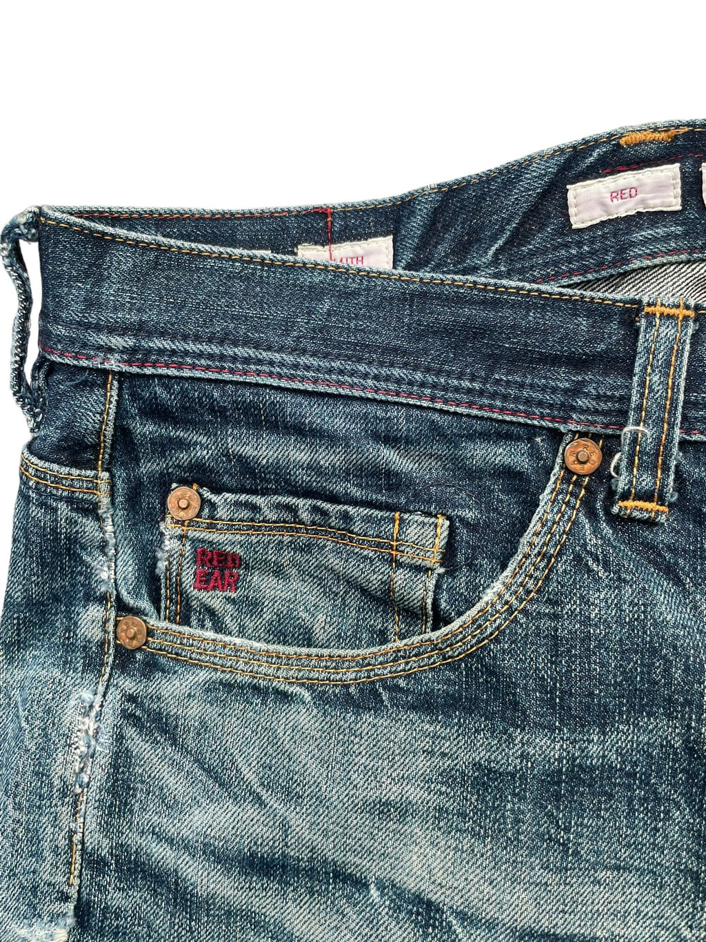 Paul Smith Red Ear Faded Distressed Denim