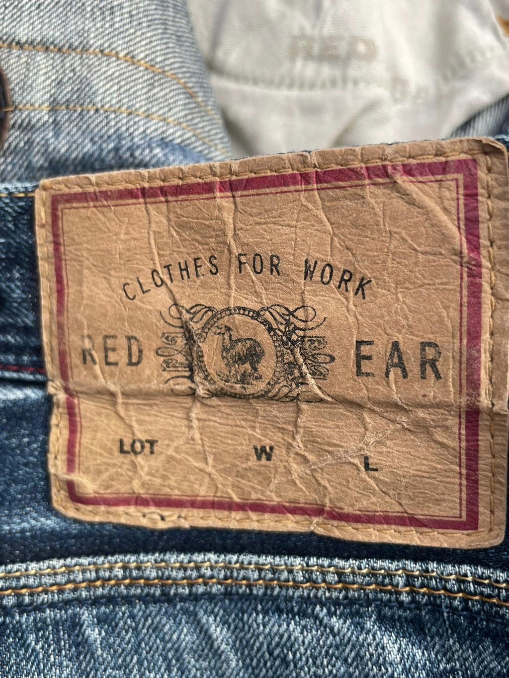 Paul Smith Red Ear Faded Distressed Denim